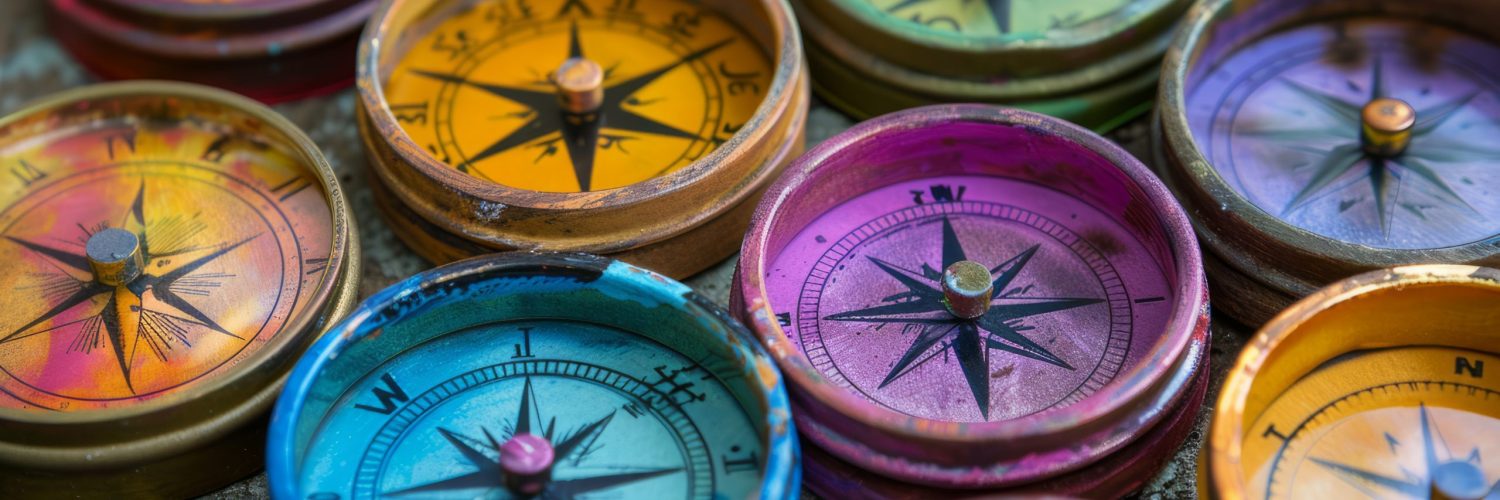 Colorful Compasses for Creative Expression